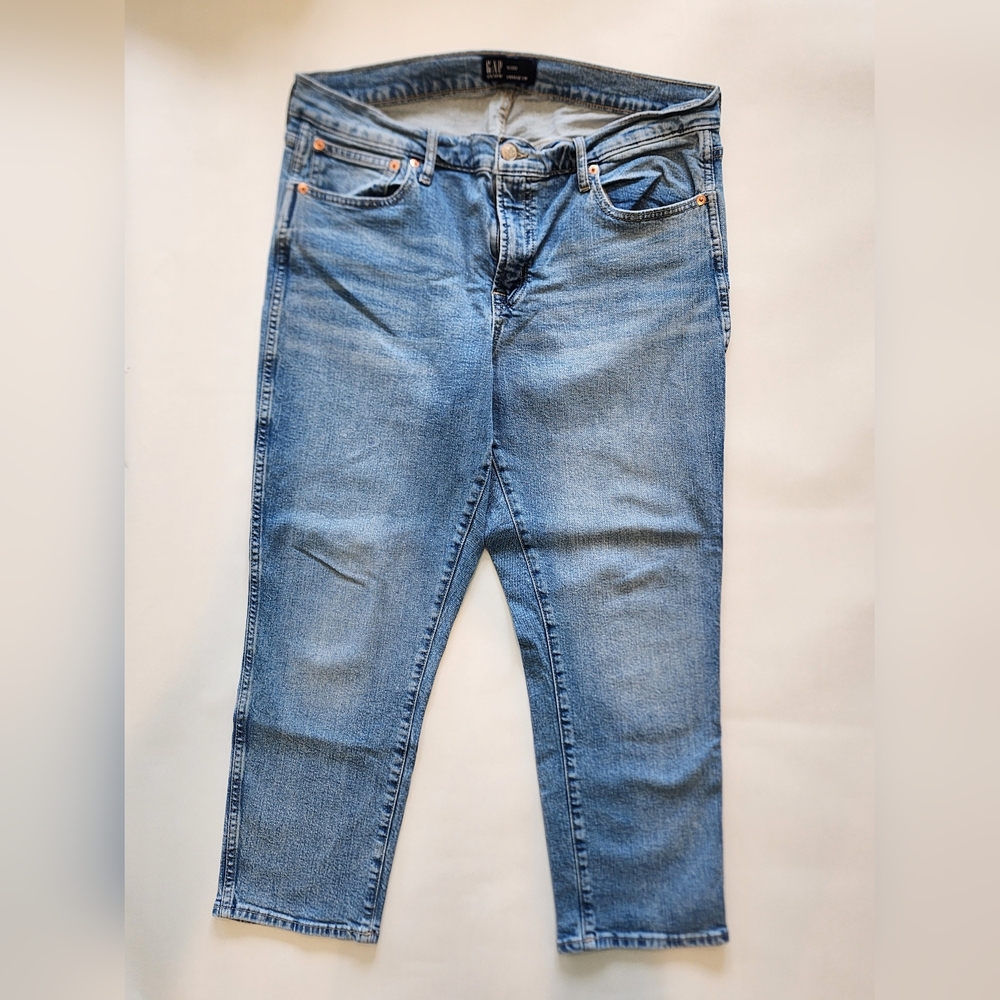 Gap Vintage Classic Blue Denim Jeans Slim Size 16